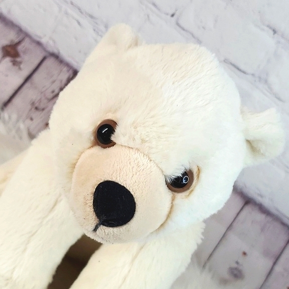 Wild Republic Zoo Realistic Polar Bear Winter Plush Stuffed Animal Toy 14" - Picture 8 of 17
